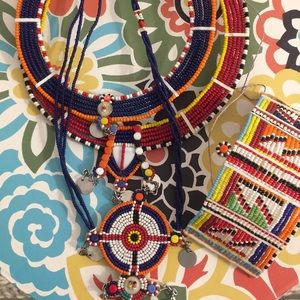 Kenyan beaded set